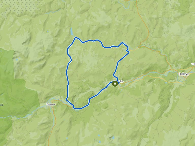 River Gairn gravel trails & Invercauld loop from Balmoral Castle ...
